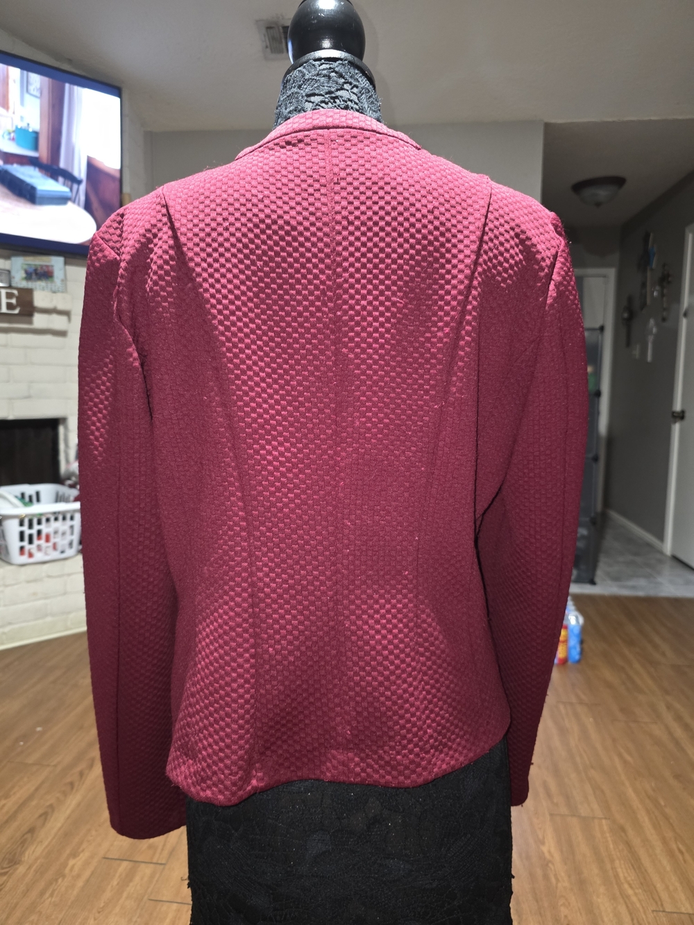 Maurices Raspberry Textured Blazer - Picture 2 of 5